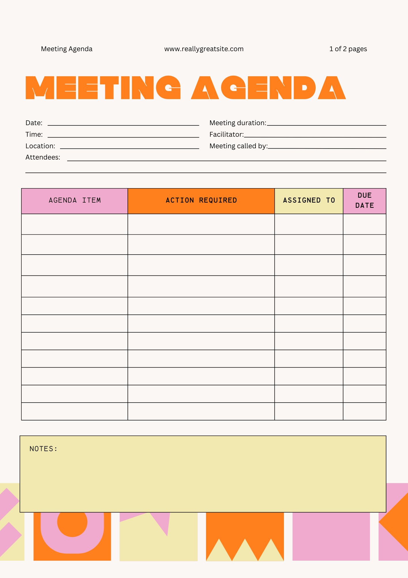 Toolbox Talk Template - preview